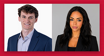 Image of Marist University 2026 commencement speakers Hugo Gizzi and Bree-Anna Vaughn.