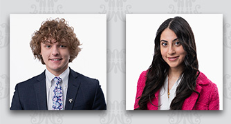 Image of Evan Spillane and Basma Awadallah.