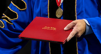 Image of a Marist degree folio.