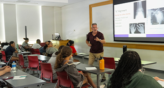 image of pre-health students in class