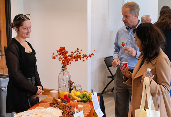 image of marist employees at benefits fair