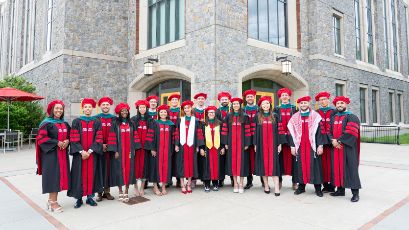 DPT Program class after their ceremony. Photo by Carlo de Jesus/Marist College.