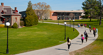 image of students walking
