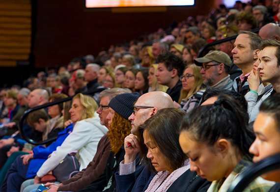 image of audience members