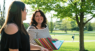 Image of adult students on campus