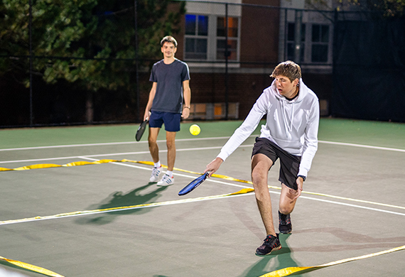 Image of students playing intramural pickleball.