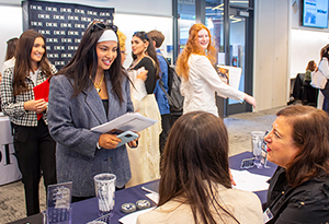 Image of students at Fashion Connection career fair.