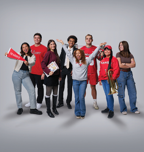 Image of happy students in a collage.