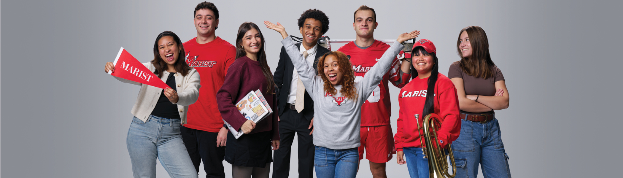 Image of happy students in a collage.