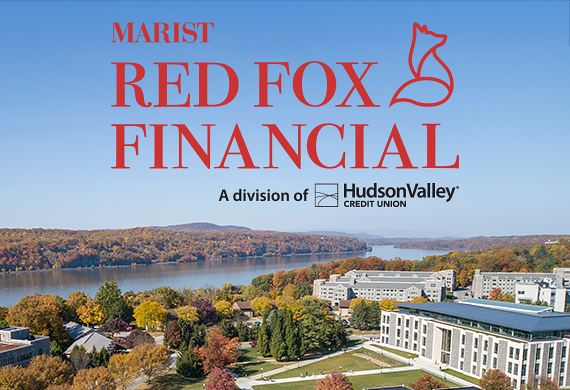 Image of Dyson Center with Red Fox Financial logo overlaid.