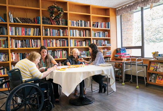 Image of students participating in social work internship.