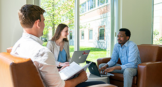 Image of students studying together