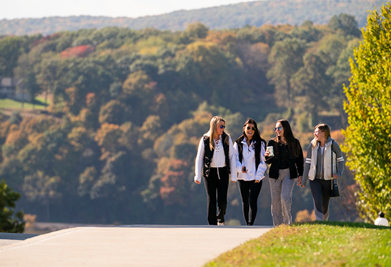 image of four marist students