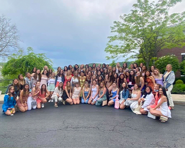 Image of Alpha Sigma Tau sorority members.