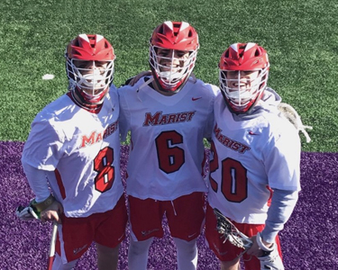 Image of members of the men's club lacrosse team