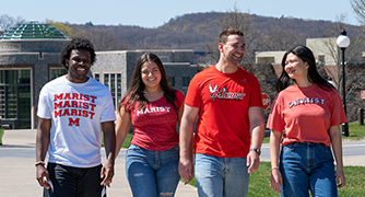 marist students walking together