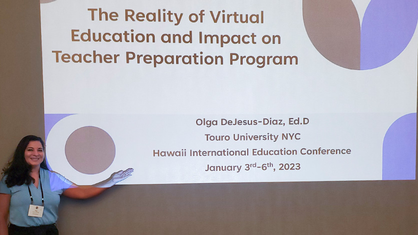 Dr. DeJesus-Diaz presenting at the Hawaii International Education Conference 