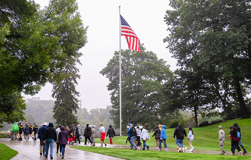 Image of attendees taking part in Anthony's Walk.