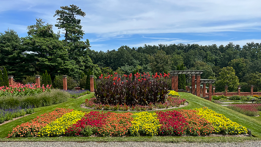 Image of gardens at Vanderbilt Estate.