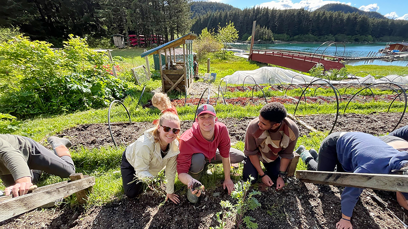 Marist students homesteading in Alaska.