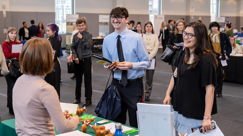 Students at 2024 Career and Internship Fair.