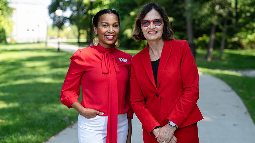 Image of Dr. Maurya W. Glaude and Dr. Katharine Dill.