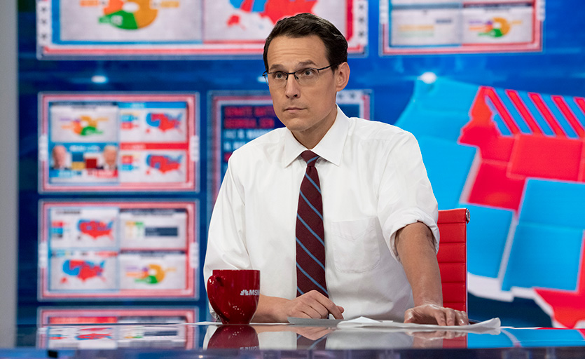 Image of Steve Kornacki on set at NBC.