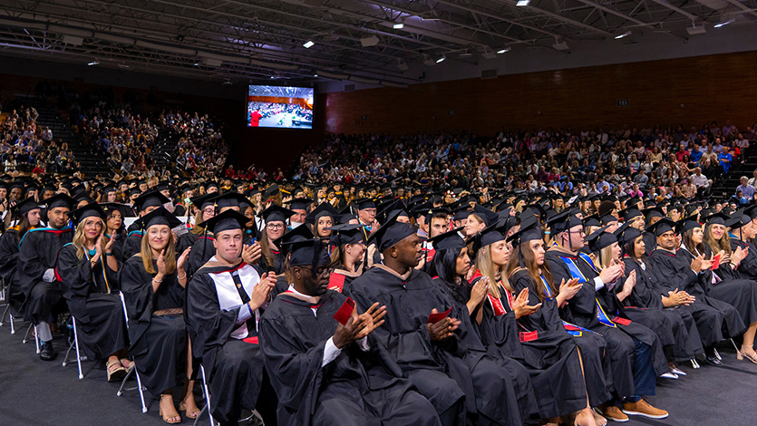 Image of the 2024 Graduate and Adult Undergraduate Commencement at McCann Arena