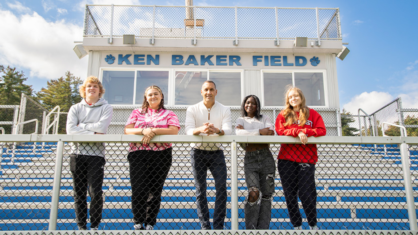 Image of JLS Foundation Pre-College scholarship recipients with John Liporace.