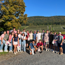 image of marist students at Spiritual Life and Service event