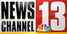 Image of news channel 13 logo.