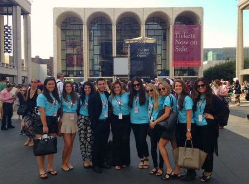 Image of Marist Fashion Students in front of Lincoln Center’s Avery Fisher Hall