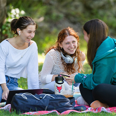 Image of students outside 